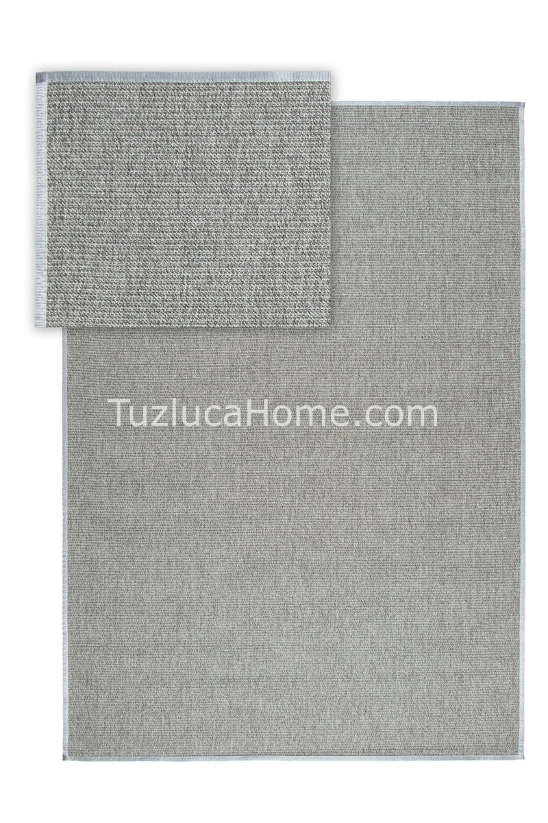 Sisal Halı Çerçeve ve Sisal Gri