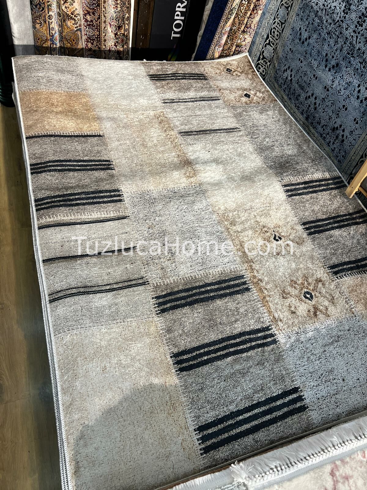 Tuzluca Home Yıkanabilir Dokuma Taban Kilim Patchwork 0095