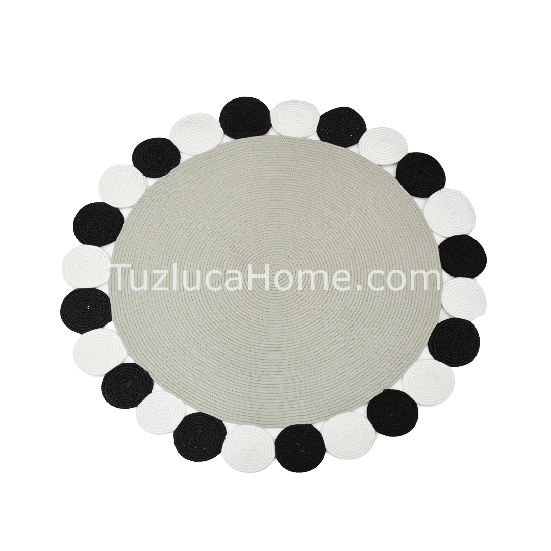 Jüt Halı Doğal El Yapımı Oval Model:428