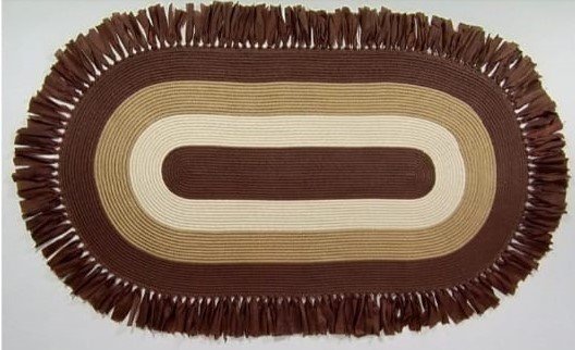 Jüt Halı Doğal El Yapımı Oval Model:201 100X200