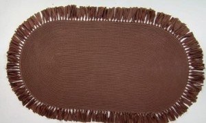 Jüt Halı Doğal El Yapımı Oval Model:207 100X200