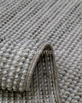 Silva İskandinav Bohem Tarz Özel Ölçü Kesme Makina Halısı 01 gri