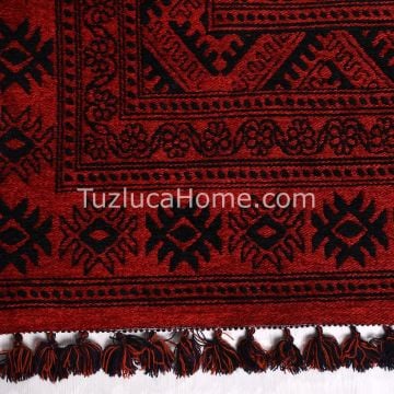 Afgan Klasik Tarz Çamaşır Makinasında Yıkanan Dokuma Kilim 08