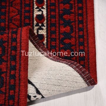 Afgan Klasik Tarz Çamaşır Makinasında Yıkanan Dokuma Kilim 07