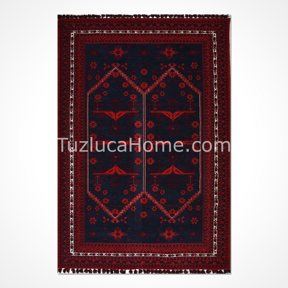 Afgan Klasik Tarz Çamaşır Makinasında Yıkanan Dokuma Kilim 07