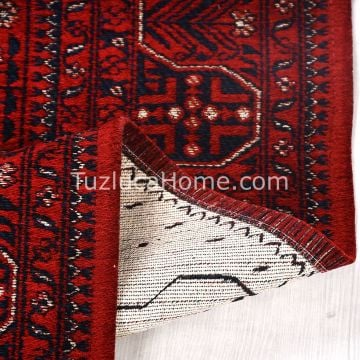 Afgan Klasik Tarz Çamaşır Makinasında Yıkanan Dokuma Kilim 01