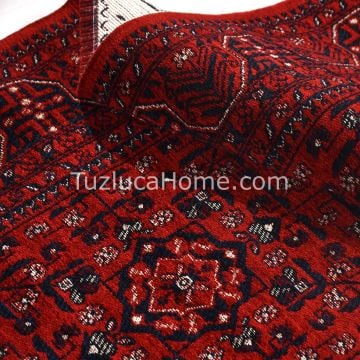 Afgan Klasik Tarz Çamaşır Makinasında Yıkanan Dokuma Kilim 01