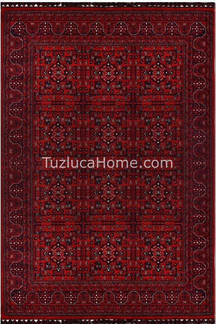 Afgan Klasik Tarz Çamaşır Makinasında Yıkanan Dokuma Kilim 01