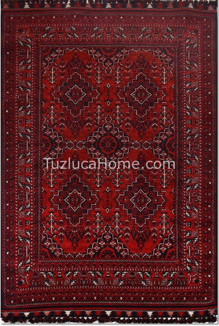 Afgan Klasik Tarz Çamaşır Makinasında Yıkanan Dokuma Kilim 02