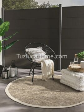 Doğal Jüt İplik Sisal Halı Özel Ölçü 02-104
