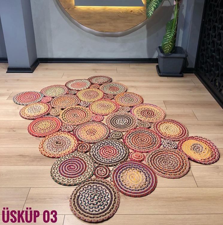 Jüt Halı Doğal El Yapımı Model:405 120X180