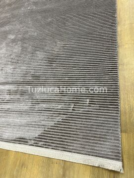 Saten Kadife Çamaşır Makinasında Yıkanabilir Özel Ölçü İnce Dokuma Makina Halısı 01 Vizon