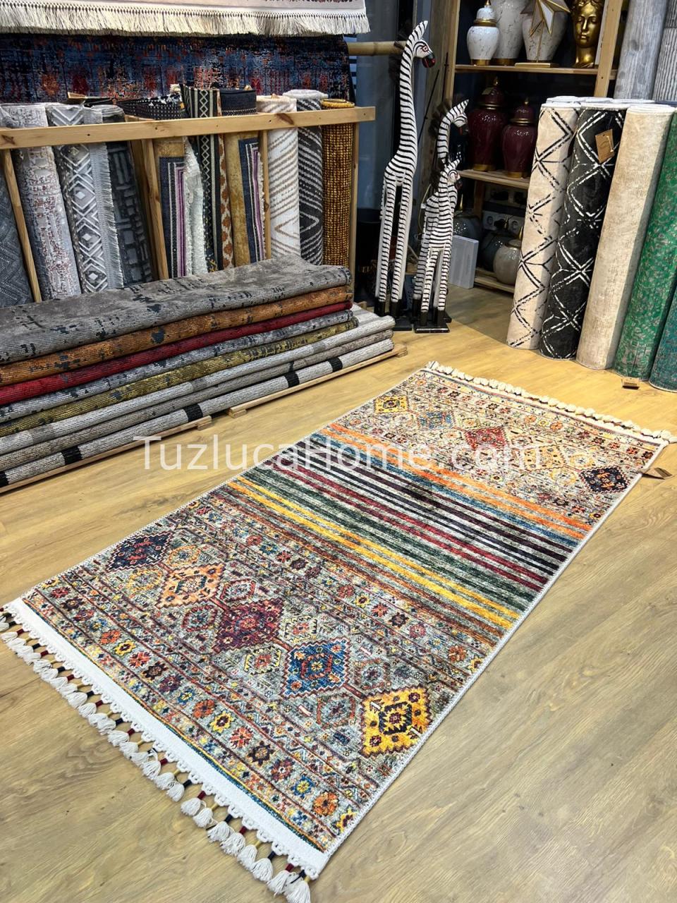 Tuzluca Home Yıkanabilir Dokuma Taban Kilim 0053