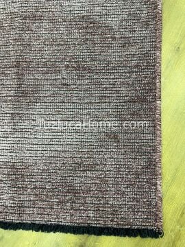 Zenith Çamaşır Makinasında Yıkanabilir Özel Ölçülü Şönil Dokuma Kaymaz Taban Kilim Pembe