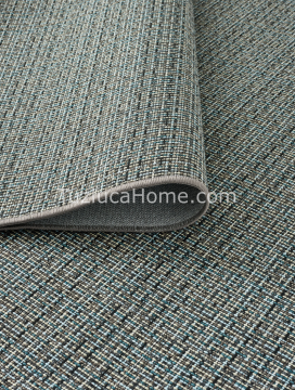Tuzluca Home Sisal Halı Özel Ölçü Mavi Antrasit