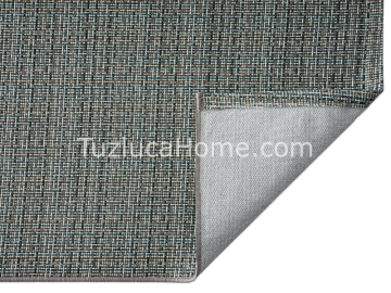Tuzluca Home Sisal Halı Özel Ölçü Mavi Antrasit