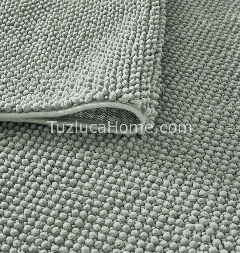 Zenith Çamaşır Makinasında Yıkanabilir Özel Ölçülü Bukle Dokuma Kaymaz Taban Halı Mint