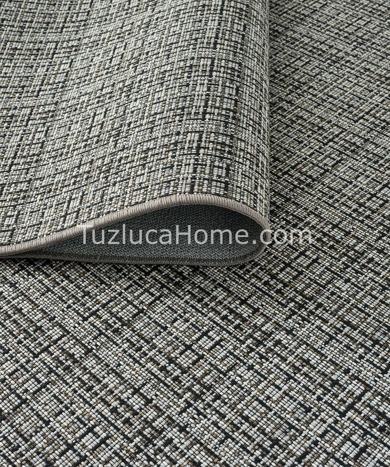 Tuzluca Home Sisal Halı Özel Ölçü Gri Antrasit