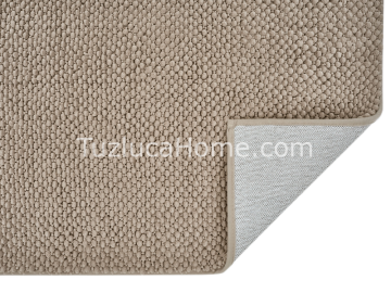 Zenith Çamaşır Makinasında Yıkanabilir Özel Ölçülü Bukle Dokuma Kaymaz Taban Halı Vizon