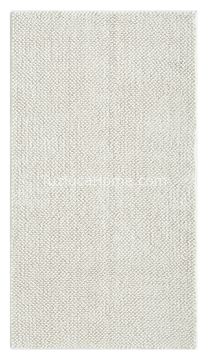 Zenith Çamaşır Makinasında Yıkanabilir Özel Ölçülü Bukle Dokuma Kaymaz Taban Halı Krem