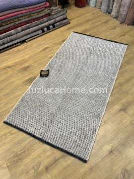 Zenith Çamaşır Makinasında Yıkanabilir Özel Ölçülü Şönil Dokuma Kaymaz Taban Kilim Krem