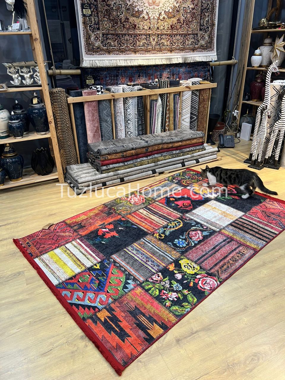 Tuzluca Home Yıkanabilir Dokuma Taban Kilim 0063