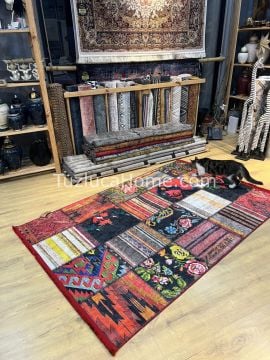 Tuzluca Home Yıkanabilir Dokuma Taban Kilim 0063