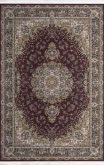 Madrid Halı İpeksi Doku Koleksiyonu 445158B KEMİK BORDO