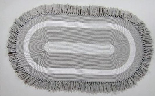 Jüt Halı Doğal El Yapımı Oval Model:420 100X200
