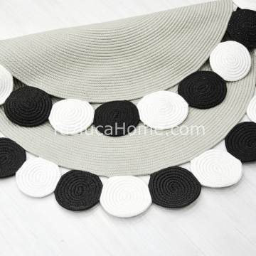 Jüt Halı Doğal El Yapımı Oval Model:428