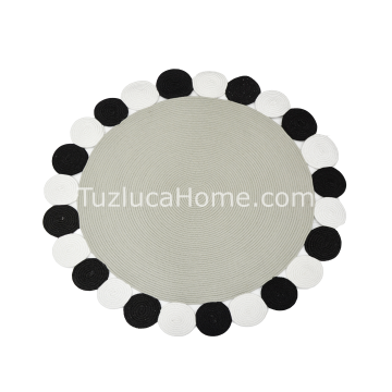 Jüt Halı Doğal El Yapımı Oval Model:428