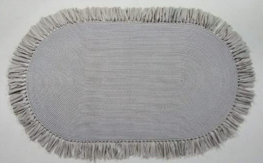 Jüt Halı Doğal El Yapımı Oval Model:218 100X200