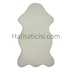 Bulut Tavşan Post, Peluş Halı Beyaz 100x150