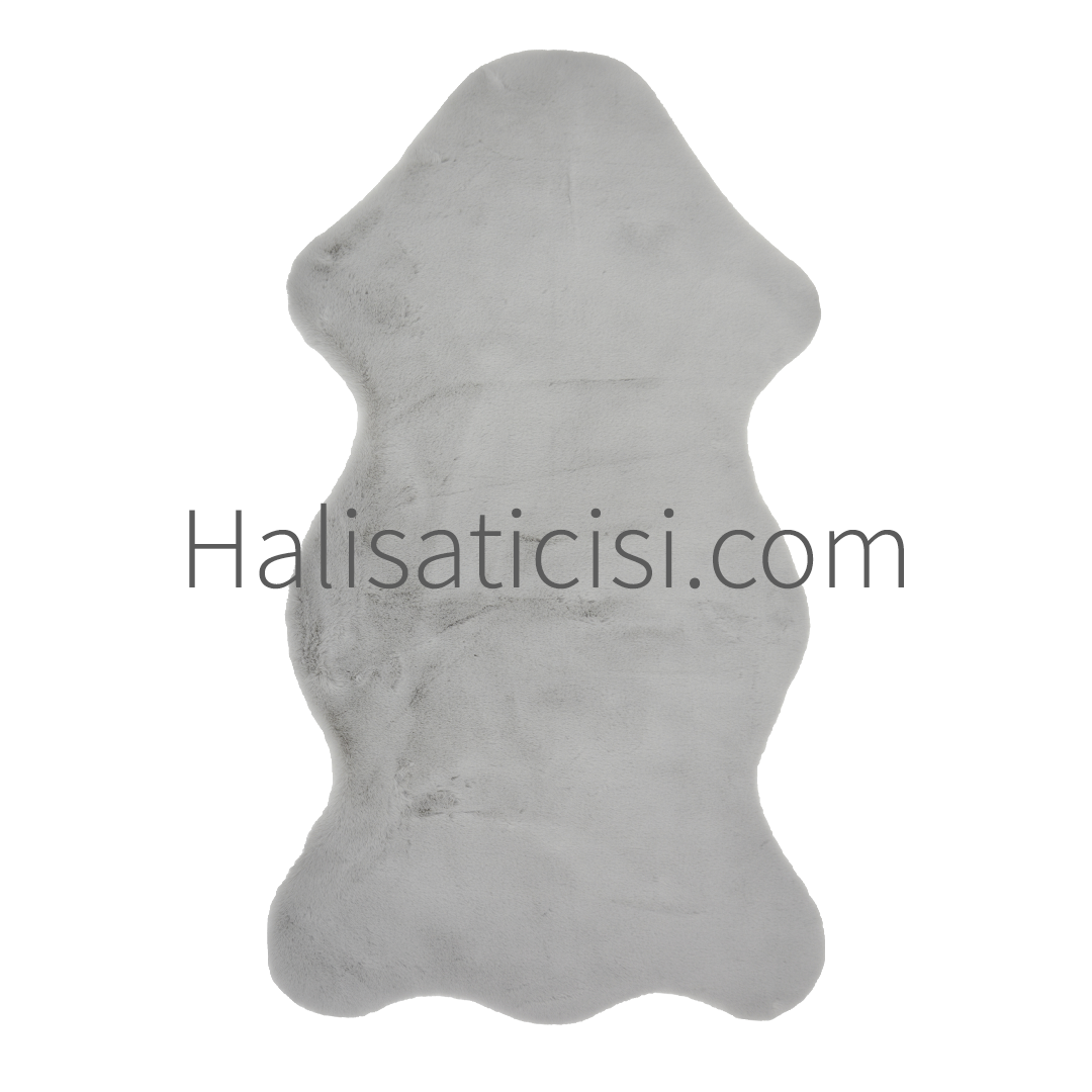 Bulut Tavşan Post, Peluş Halı Gri 100x150