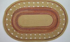 Jüt Halı Doğal El Yapımı Oval Model:430