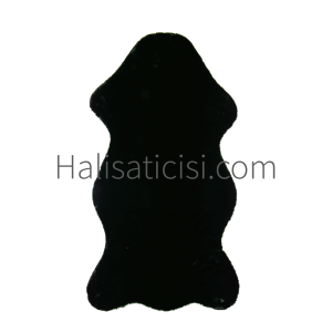 Bulut Tavşan Post, Peluş Halı Siyah 100x150