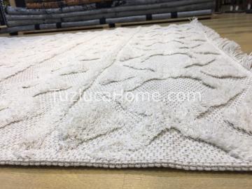 Tuzluca Home İskandinav Tarzı Pamuk Dokuma Halı