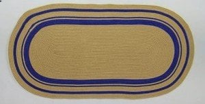 Jüt Halı Doğal El Yapımı Oval Model:436