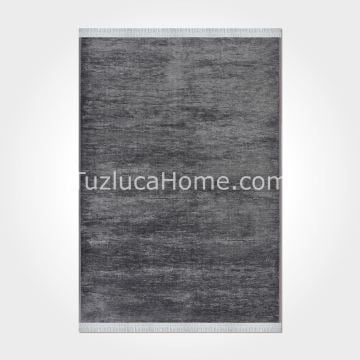 Tuzluca Home Yıkanabilir Sade Dokuma Kilim Özel Ölçü Antrasit