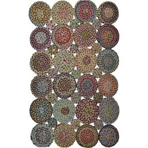 Jüt Halı Doğal El Yapımı Oval Model:306 100X200