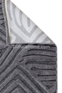 İskandinav Bohem Tarz Makine Halısı 02 antrasit